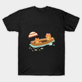 Cute Foxes Couple T-Shirt